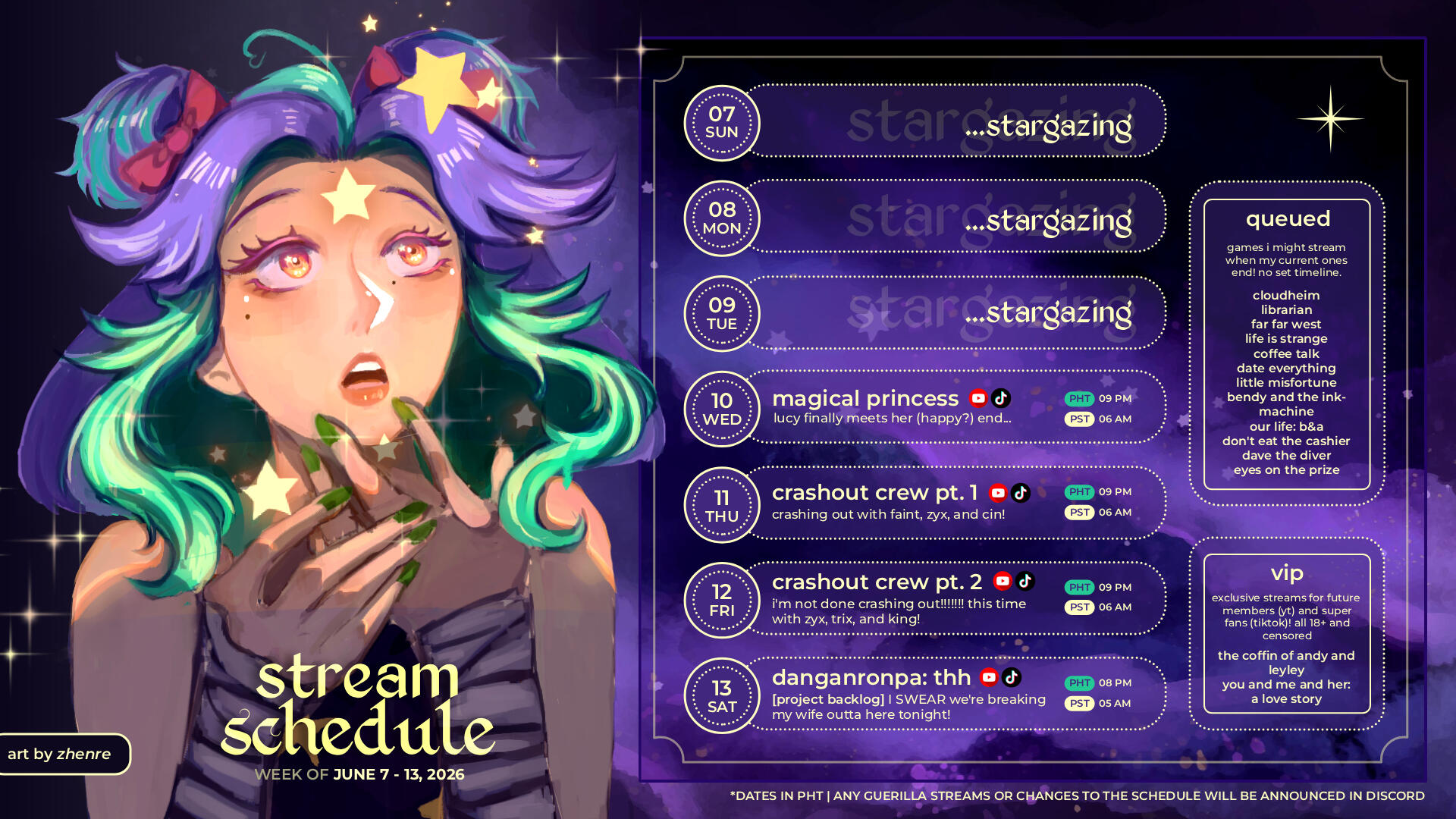 Stream Schedule